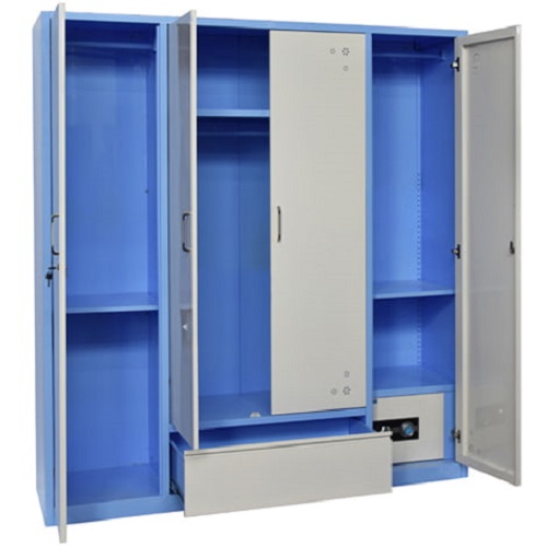 Tủ sắt đựng quần áo 4 cánh