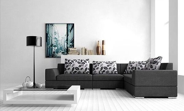 Ghế sofa nỉ giúp không gian trở nên hiện đại hơn