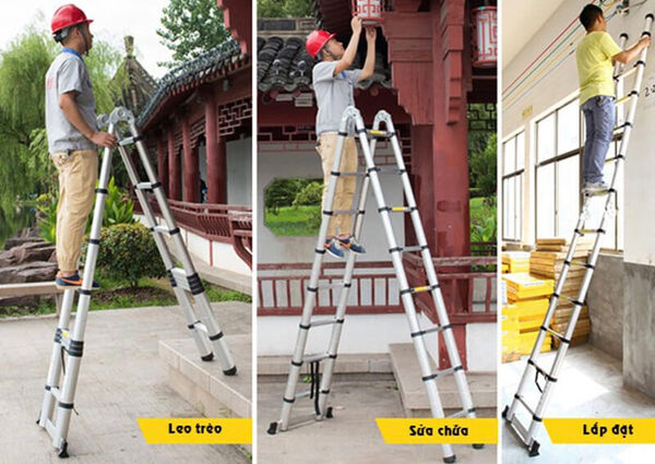 Thang gấp chữ A linh động trong mọi công việc