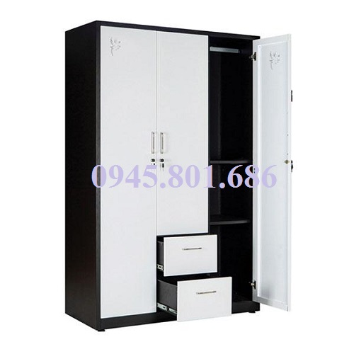 tủ sắt đựng quần áo 4 cánh cao cấp