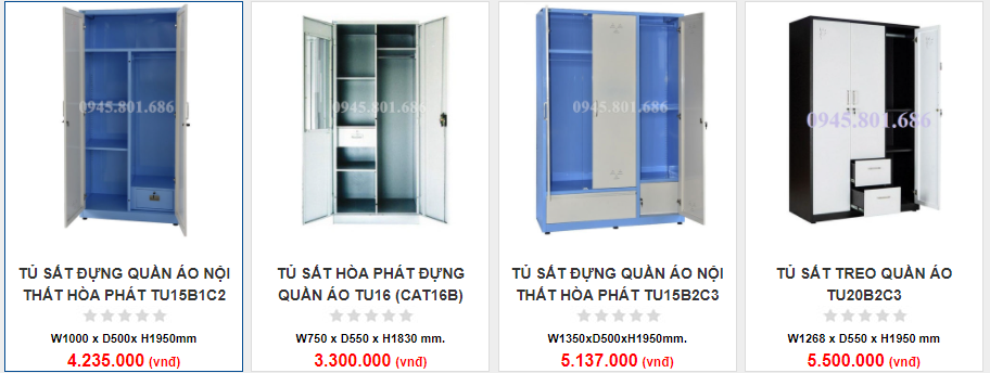 tủ sắt đựng quần áo 4 cánh